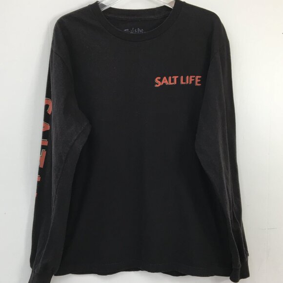 Salt Life Mens Long Sleeve Logo Tee Size S GREAT Condition - Picture 1 of 6